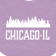thumbnail image 4 of Inktastic Chicago Illinois Skyline Il Cities Boys or Girls Baby Bib, 4 of 4