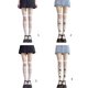 thumbnail image 3 of Japanese Women Lolita Glass Fiber Thigh High Stockings Sweet Lace Heart Jacquard Kawaii Bowknot Princess Sheer Mesh Over Knee Long Socks, 3 of 5