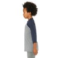 thumbnail image 3 of Bella + Canvas Youth 3/4-Sleeve Baseball T-Shirt - 3200Y, 3 of 3