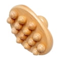 thumbnail image 3 of Cepillo corporal de masaje de madera, herramienta para esculpir el cuerpo con 14 cuentas, herramienta de masaje, masajeador corporal de mano para, 3 of 9