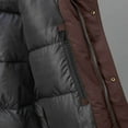 thumbnail image 4 of Lenago Winter Quilted Jackets For Men Warm Parka Jacket With Fleece Lining Thermal Winter Fashion Outerwear Joint Color Men'S Overcoat Quilted Thicken Puffer Jacket, 4 of 9