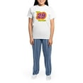 thumbnail image 4 of CafePress - Ly Partyatmyplace Women's Light Pajamas - Women's Short Sleeve Print T-Shirt and Pants Light Cotton Pajama Set, 4 of 7