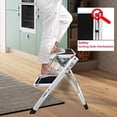 thumbnail image 4 of Dayplus Folding 2 Step Stool Steel for Adults Indoor Foldable Stepladder Kitchen Ladders Stools, 4 of 7