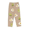 thumbnail image 4 of Xecao Egg and Avocado Women's Straight Lounge Pajama Pants: The Epitome of Relaxed Sleepwear, 4 of 9