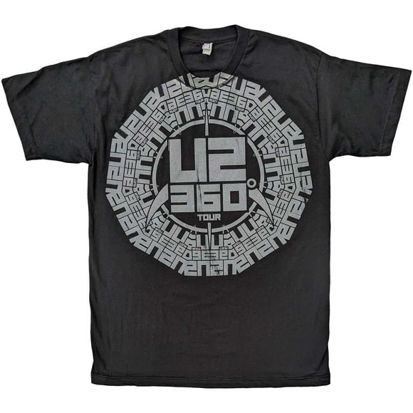 T-Shirt en Coton avec Logo U2 Adulte à 360 Degrés