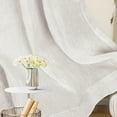 thumbnail image 3 of PrimeBeau Semi Sheer Linen Curtains Light Filtering Grommet Draperies, 52" x 84" inch, 2 Panel Set, Natural, 3 of 7