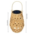 thumbnail image 3 of Oliegs Heated Blanket Outdoor Solar Energy Rattan Restaurant Living Room Bedroom Study Decorative Lamps Rattan Chocolate, 3 of 5