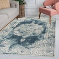 thumbnail image 3 of JONATHAN Y MODERN PERSIAN 5 x 8 Area Rug, Rosalia Cottage Medallion - Ivory/Blue, MDP403G-5, 3 of 11