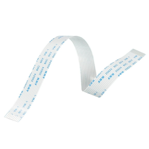 Uxcell Flexible Flat Cable Extension Cables 10 Pins 1.0mm Pitch 200mm A Type for DVD Player 10 Pack