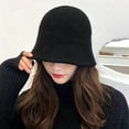 thumbnail image 6 of Lumtrix 2026 Women's Hat Soft Knitted Hat Fashion Fall Winter Fisherman Hat Travel Daily Outdoor Casual Cap Black One Size, 6 of 6