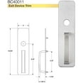 thumbnail image 4 of Brinks 13.87 in. L Stainless Steel Pull Plate, 4 of 7