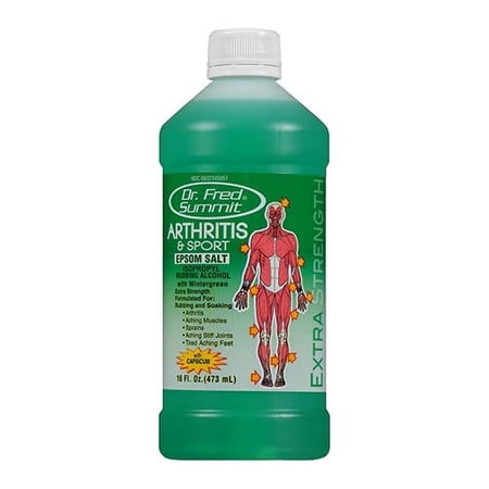 Dr. Fred Summit Arthritis & Sport Epsom Salt, Wintergreen, 16 Oz., Pack of 1, 6 Packs