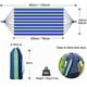 thumbnail image 4 of Hamaca Columpio Doble de Algodón 200 x 150 cm 2 Personas Grande Antivuelco Brasileña con Barra Separadora, Carga 200 kg para Camping Jardín con Bolsa de Transporte Correas para Árboles, 4 of 5