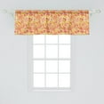 thumbnail image 2 of Ambesonne Paisley Window Valance, Buta Folk Motifs Floral, 54" X 18", Peach Burnt Sienna, 2 of 3