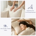thumbnail image 5 of 3-in-1 Convertible Sofa: 54 inch Boneless Loveseat Sleeper with 4 Pillows  for Bedroom, No Assembly, Beige, 5 of 8