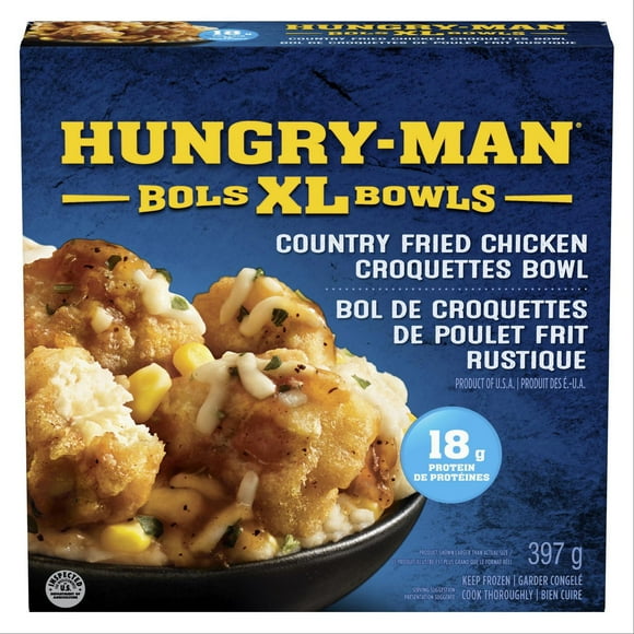 Hungry-Man XL Country Fried Chicken Bowl, 397g - 8 Count