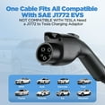thumbnail image 6 of Famistar Level 1 & 2 EV Charger, 25 ft Adj. 8-32A 100-240V Portable Electric Car Fast Charger, Plug-in Electric Vehicle Charger Staion for J1772 EVS Green, 6 of 8