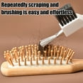 thumbnail image 4 of Hair Brush Cleaner Tool Double Action Metal Wire Comb Cleaner Hair Brush Rake 2-in-1 Remove Hair Dust Stiff Bristles, Home and Salon Use, 4 of 7