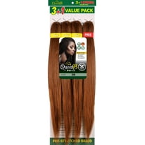 QueenB 4X Value Pack Pre-Stretched Braiding Hair 50” – Color #30