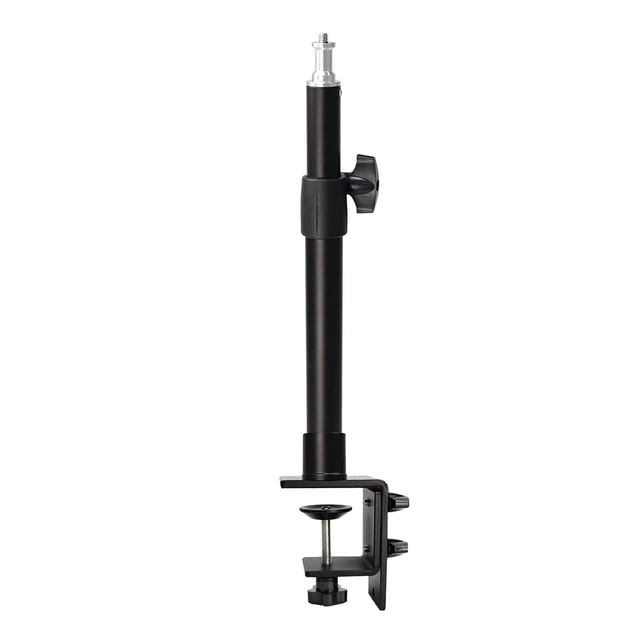 Soporte de montaje en abrazadera de escritorio Soledad 1/4' para videocámara DSLR Negro