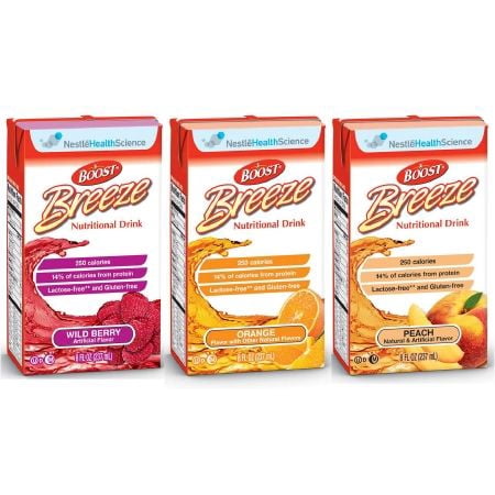 - Boost Breeze Nutritional Drink 250 Cal ''Variety Case, 27 Count'' 2 Pack
