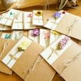 thumbnail image 2 of Blessing greeting cards for various occasions, eternal flower holiday greeting cards, blank greeting cards with kraft paper cover, 2 of 6