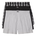 thumbnail image 4 of Men's Calvin Klein 3-pack Cotton Classics Woven Boxers Color: Black Patterned Size: S, 4 of 4