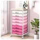 thumbnail image 1 of Carrito de almacenamiento rodante SYKIARIOL con 8 cajones rosa, 1 of 9