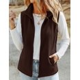 thumbnail image 3 of Zeagoo Womens Outerwear Vests With Pockets Zipper Sleeveless Fleece Jackets Casual Fall Trendy, 3 of 6