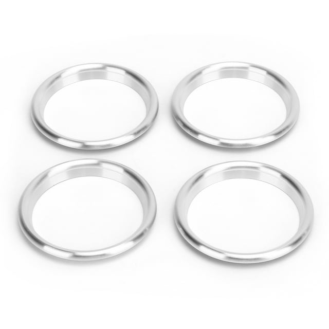 Air Outlet Ring, Silver Air Conditioning Vent Trim Aluminium Alloy Replacement For A3 2014-2019 For Decor