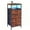 brown-4, variant on LED Nightstand with 16 Color Lights, Built-in USB Ports & Outlets, 3 Fabric Drawers + Storage Shelf, Black Compact Bedside Table for Small Spaces