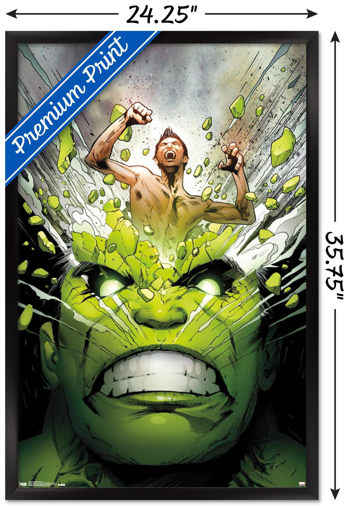 Marvel Comics - The Incredible Hulk - Cover #171 Wall Poster, 22.375" x 34", Framed