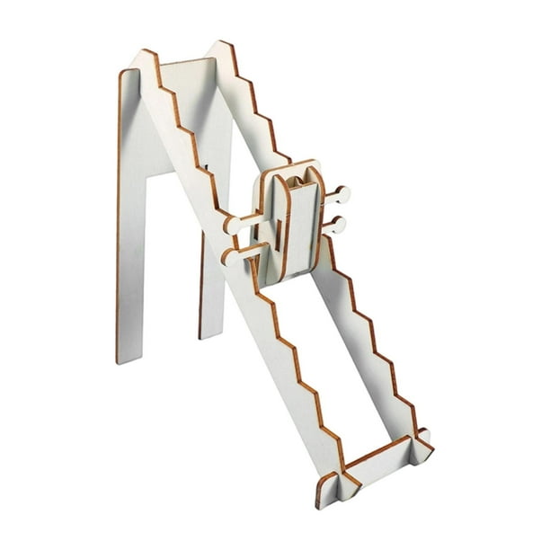Escaleras de bricolaje, juguete científico, juguetes de experimentos científicos, juguete educativo, material didáctico de madera, rompecabezas,