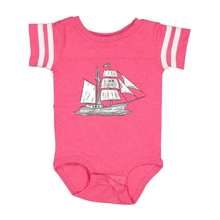 

Inktastic Pirate Ship Illustration Gift Baby Boy or Baby Girl Bodysuit