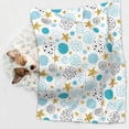 thumbnail image 6 of Rocae Gold Stars Blue Dots Pattern for Pet Blanket Dog Blanket Cat Blanket Soft Sleep for Small Medium Pet-Medium, 6 of 8