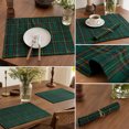 thumbnail image 4 of SLYNSHome 2 Pcs Christmas Plaid Placemats, Classic Red Tartan Table Mats, Washable Fabric Heat Insulation Dining Pad For Holiday Kitchen Table Decor Home Accessory, 4 of 7