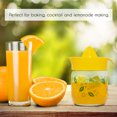 thumbnail image 4 of Crystalia Manuel Citrus Juicer with Glass Storage Jar, All Fruit Squeezer for Lemon Orange Lime Grapefruit Juice, Handheld Juice Press Extractor with Handle, Pour Spout and Glass Storage, Yellow, 4 of 7