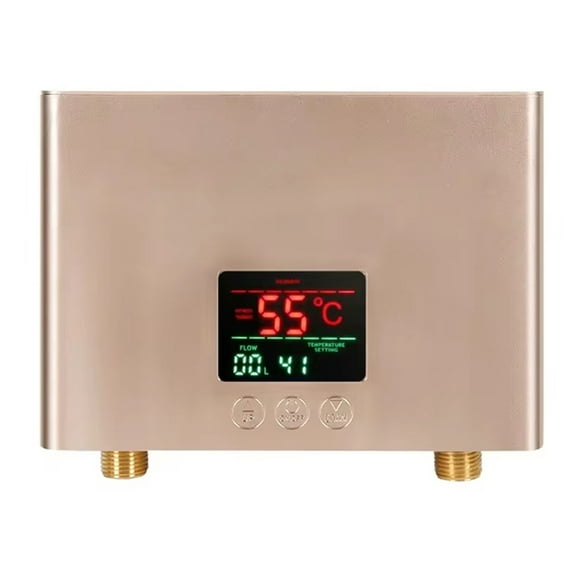 Calentador de Agua Instantáneo de 220 V, Calentadores Eléctricos de Pared de 5500 W para Duchas de Agua Caliente de Baño y Calefacción de Cocina Doméstica