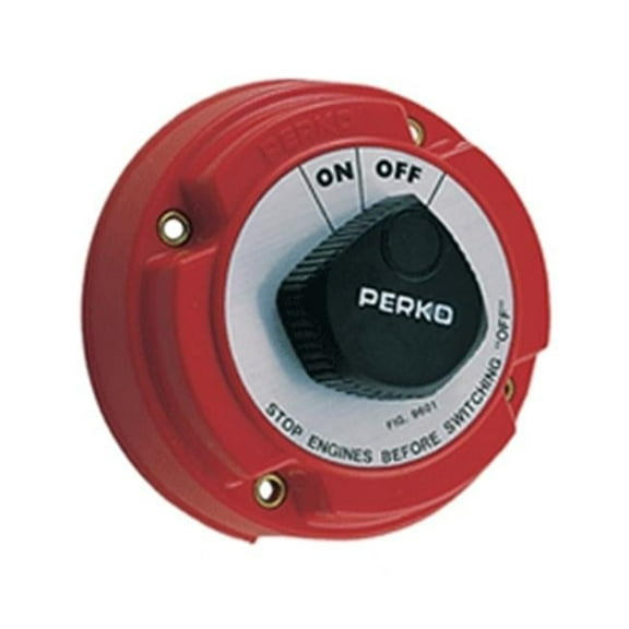 Perko  Perko Medium Duty Battery Disconnect Shut Off-On - 250 Amp Continuous- 12-32VDC