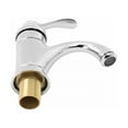 thumbnail image 4 of Ashley Bathroom Faucet Single Hole Chrome Plated Brass Tap with Supply Lines| Renovators Supply, 4 of 8