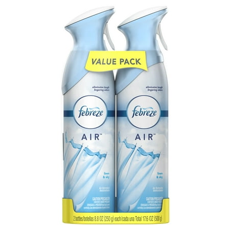 - (2 pack) Febreze AIR Effects Air Freshener Linen & Sky (4 Count, 17.6 oz)
