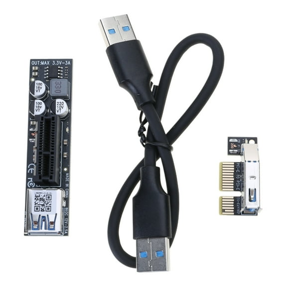 PCIE X1 Extension Cable High Speed USB3.0 PCIe3.0 X1 Extension Cable 8Gbps PCIExpress 1X Risers Card