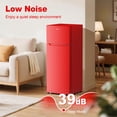 thumbnail image 5 of BANGSON 7.7 Cu.Ft Top Freezer Refrigerator for Apartments, Energy Saving, Adjustable Thermostat, Large Capacity, Low Noise, Red, 5 of 9