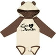 thumbnail image 3 of Inktastic Bestie Frenchie Boys or Girls Long Sleeve Baby Bodysuit, 3 of 5