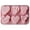 Pink, variant on Farfi Chocolate Mold Heart Shape High Temperature Resistance Silicone 6 Cavity Valentines Day Candy Mold for Cooking (Pink)