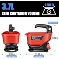 thumbnail image 4 of Salt Spreader for Milwaukee 18V Battery,Handheld Seed and Fertilizer Power Spreader. Year-Round Coverage for Grass Seeds, Rock Salt, ice melt Seasons（Tool only）$$Garden & Patio, 4 of 7