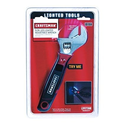 Craftsman 9 Inch LED Lighted Adjustable Wrench lifetime Warranty-Free Shipping! 