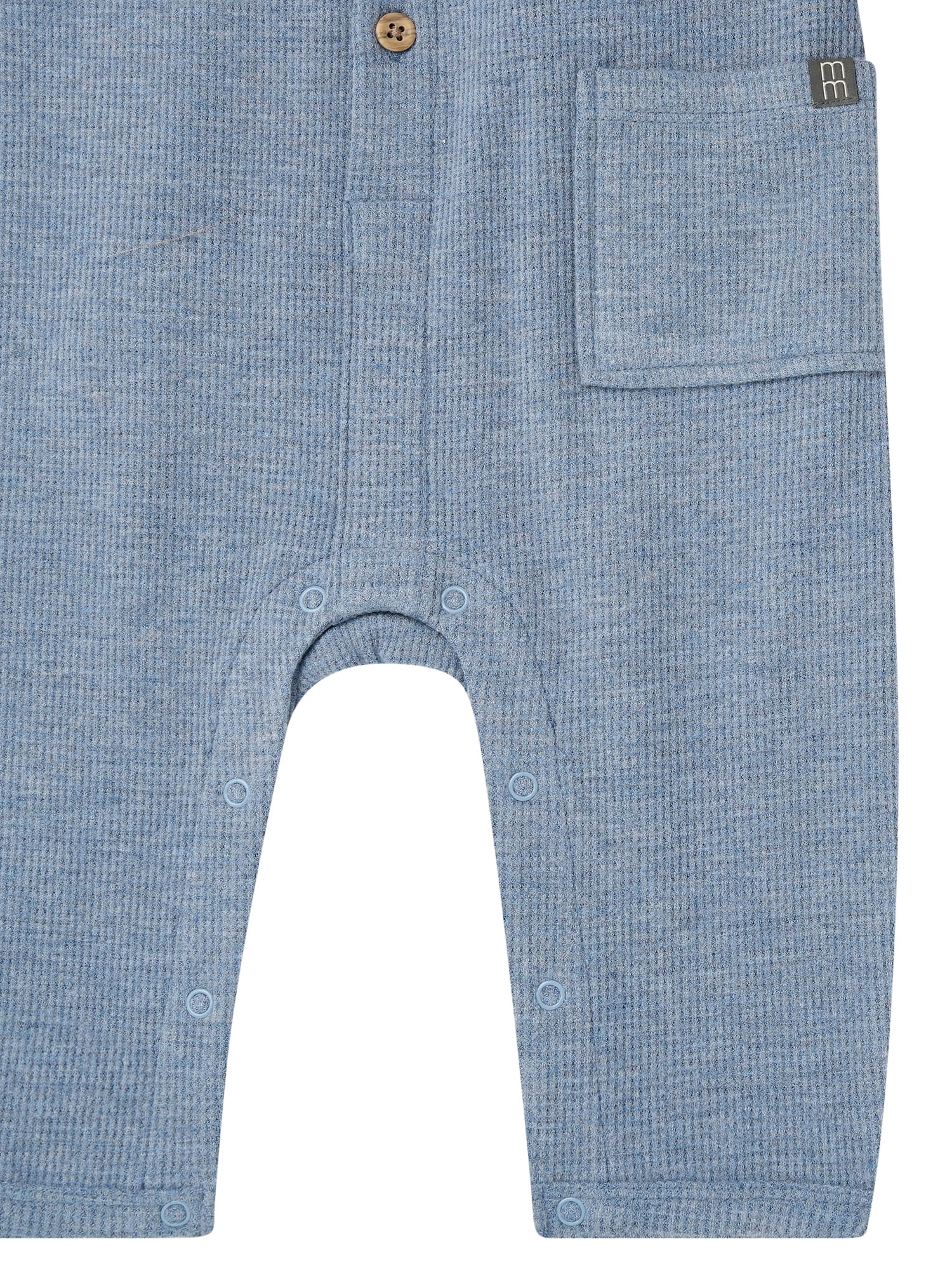 Modern Moments by Gerber Baby Boy Long Sleeve and Leg Hacci Romper, Sizes 0/3 Months - 24 Months