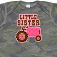 thumbnail image 4 of Inktastic Pink Tractor Little Sister Girls Baby Bodysuit, 4 of 5