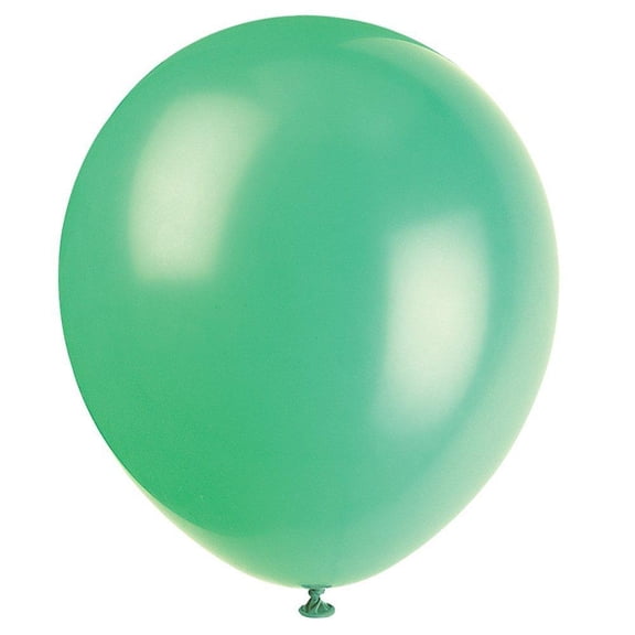 Latex Balloons, Emerald Green, 12in, 10ct